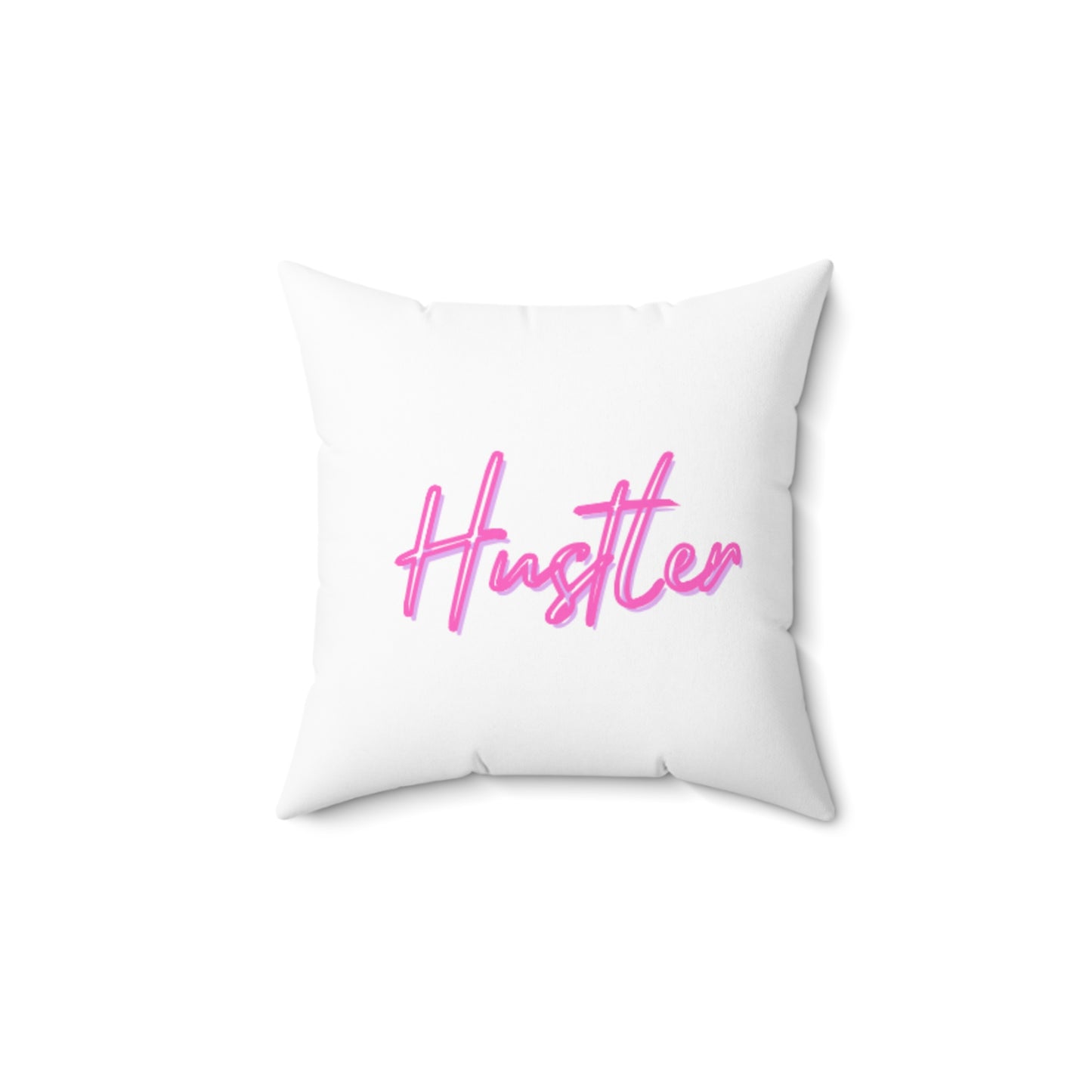 Hustler Pillow - Pink/White