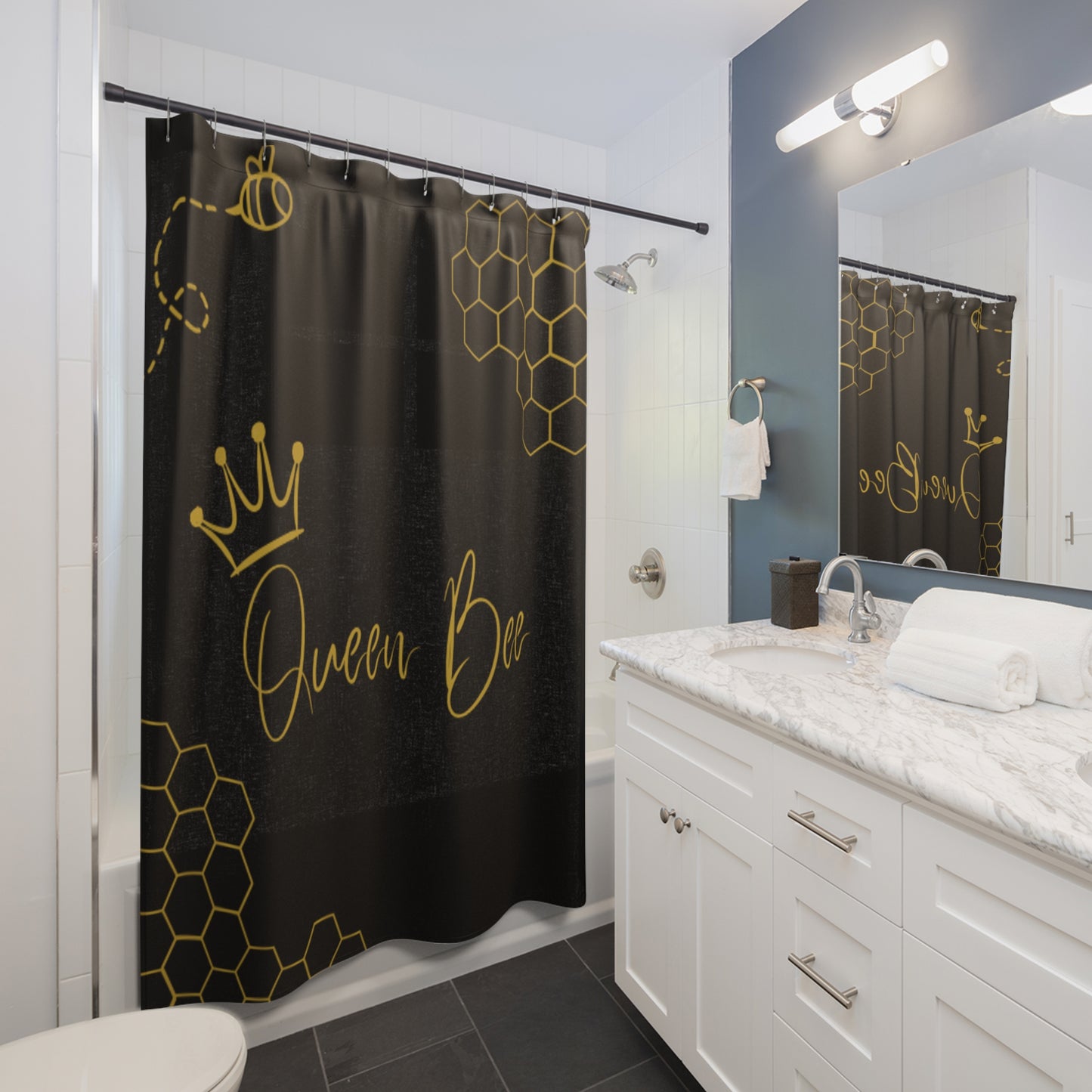 The Queen Bee Shower Curtain