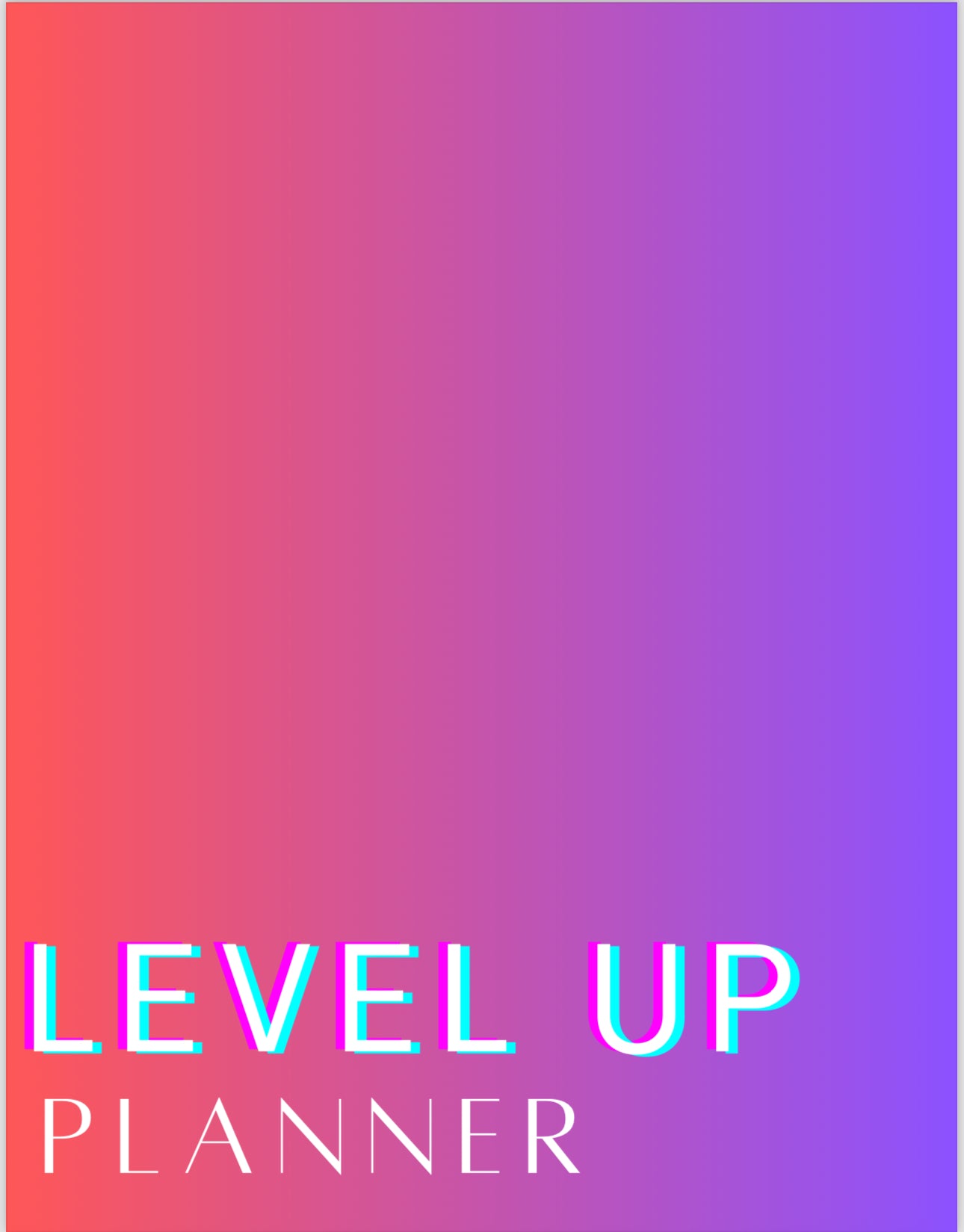 Level Up Planner